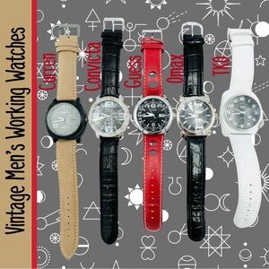 Vintage Men’s Quartz Watch Lot / Bundle